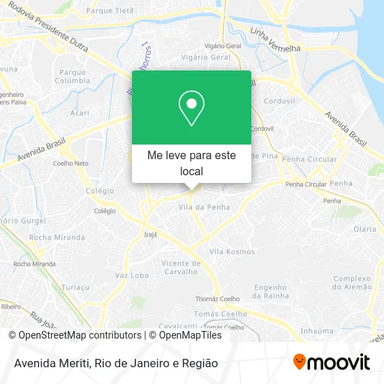 Avenida Meriti mapa