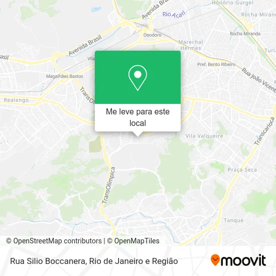 Rua Silio Boccanera mapa