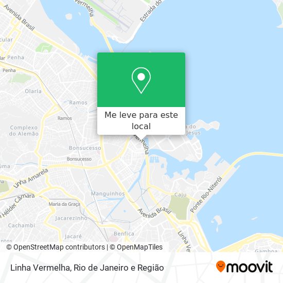 Linha Vermelha mapa