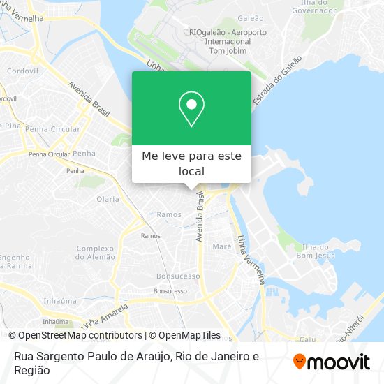 Rua Sargento Paulo de Araújo mapa