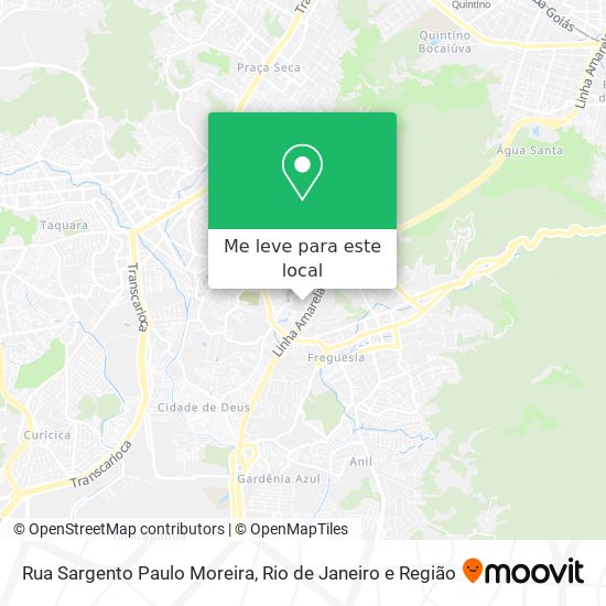 Rua Sargento Paulo Moreira mapa