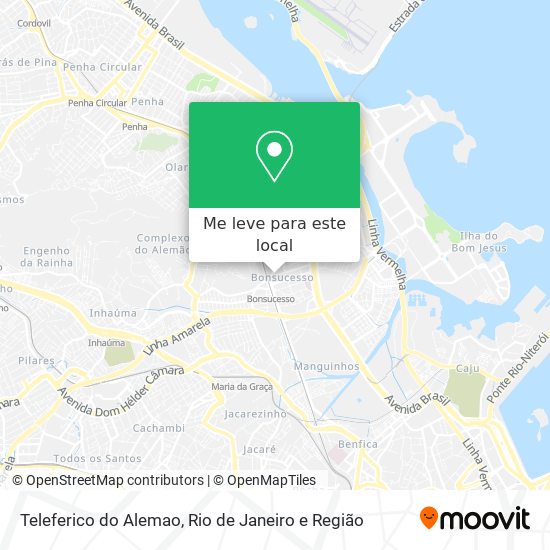 Teleferico do Alemao mapa