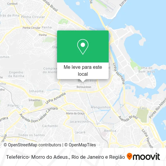 Teleférico- Morro do Adeus. mapa