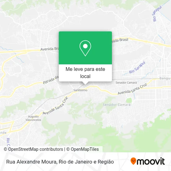 Rua Alexandre Moura mapa