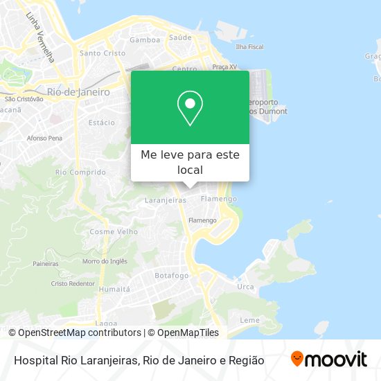 Hospital Rio Laranjeiras mapa