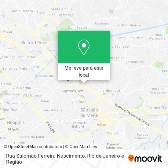 Rua Salomão Ferreira Nascimento mapa