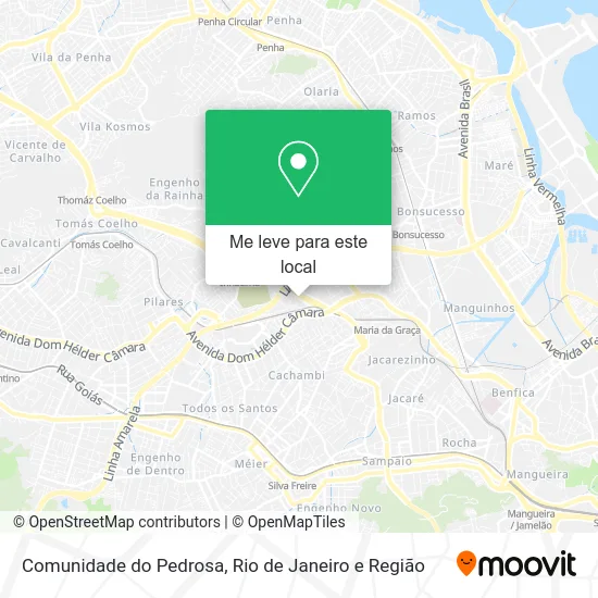 Comunidade do Pedrosa mapa