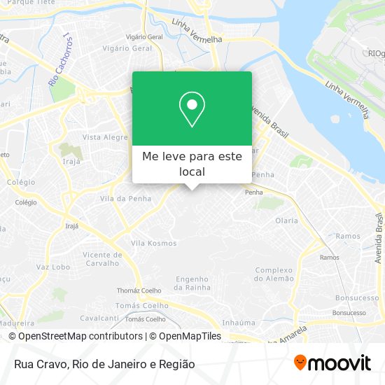 Rua Cravo mapa