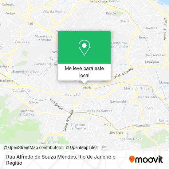 Rua Alfredo de Souza Mendes mapa