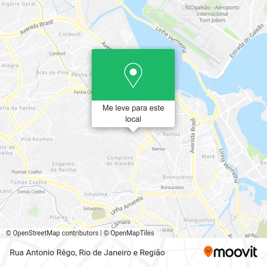 Rua Antonio Rêgo mapa
