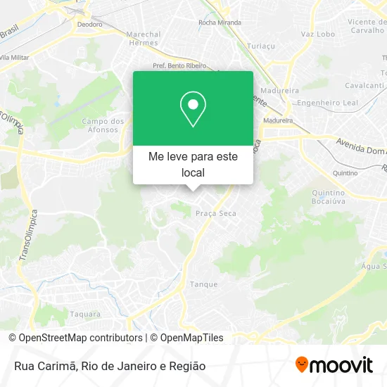 Rua Carimã mapa