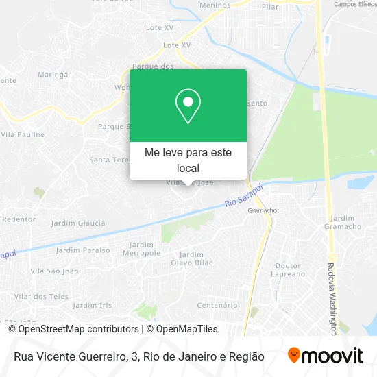 Rua Vicente Guerreiro, 3 mapa