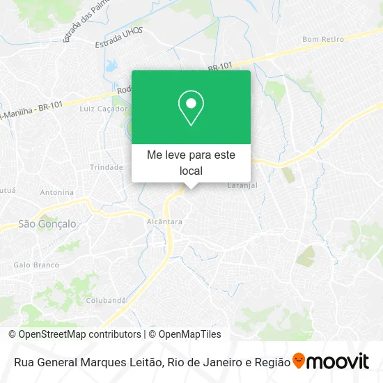 Rua General Marques Leitão mapa