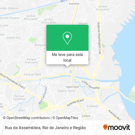 Rua da Assembleia mapa