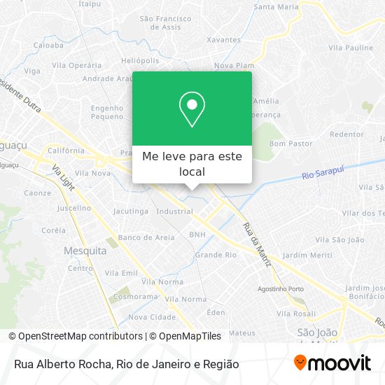 Rua Alberto Rocha mapa