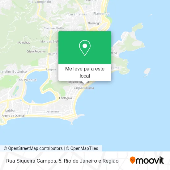 Rua Siqueira Campos, 5 mapa