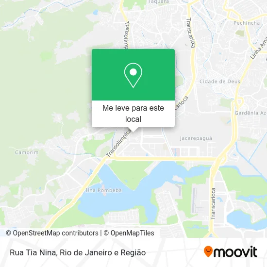 Rua Tia Nina mapa