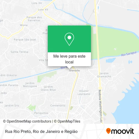 Rua Rio Preto mapa
