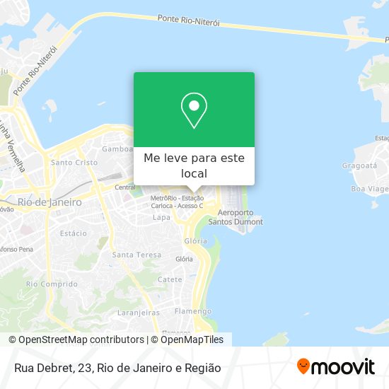Rua Debret, 23 mapa