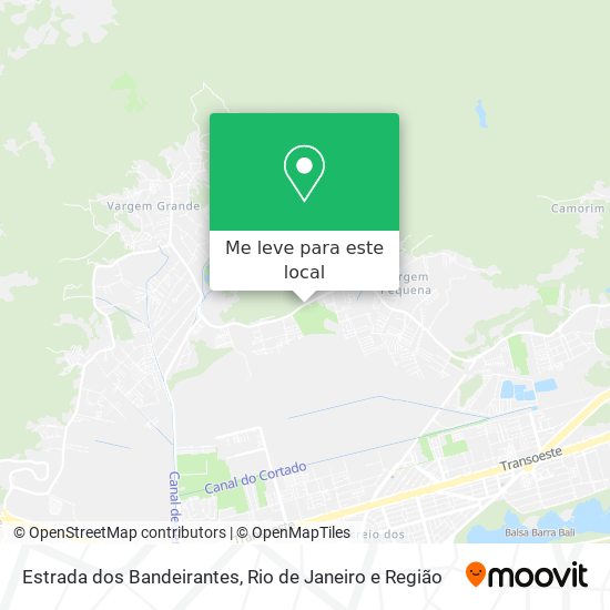 Estrada dos Bandeirantes mapa