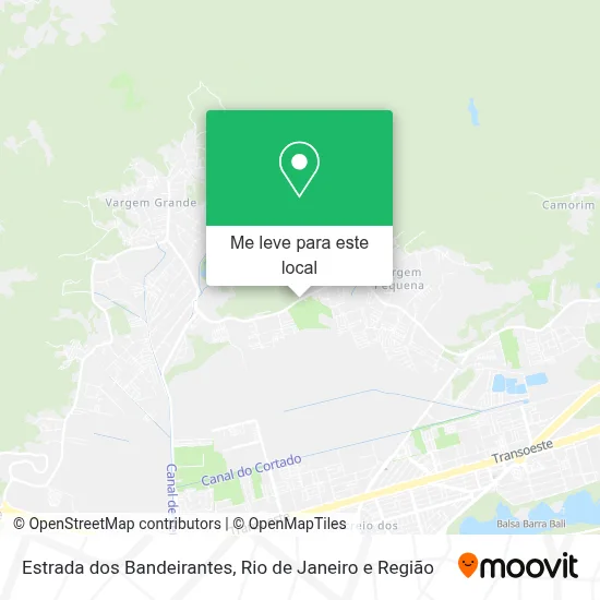 Estrada dos Bandeirantes mapa