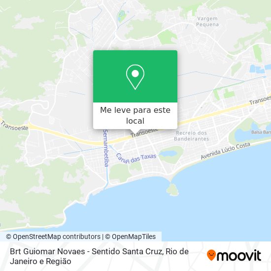 Brt Guiomar Novaes - Sentido Santa Cruz mapa