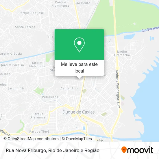 Rua Nova Friburgo mapa