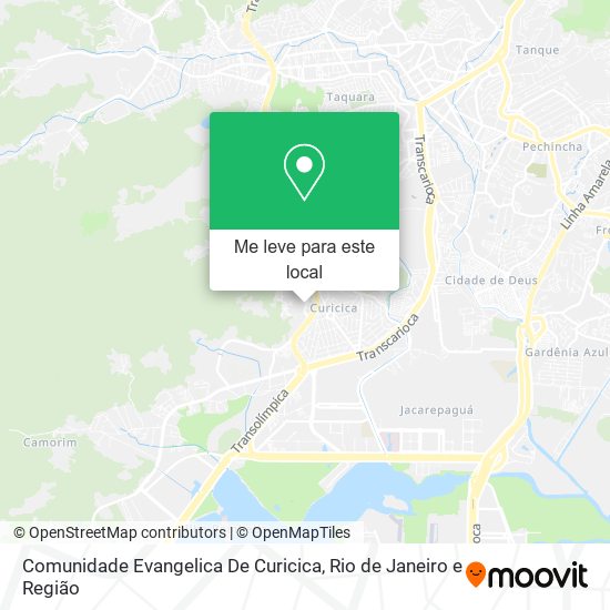 Comunidade Evangelica De Curicica mapa