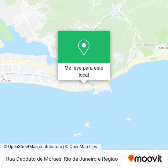 Rua Deodato de Moraes mapa