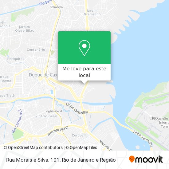 Rua Morais e Silva, 101 mapa