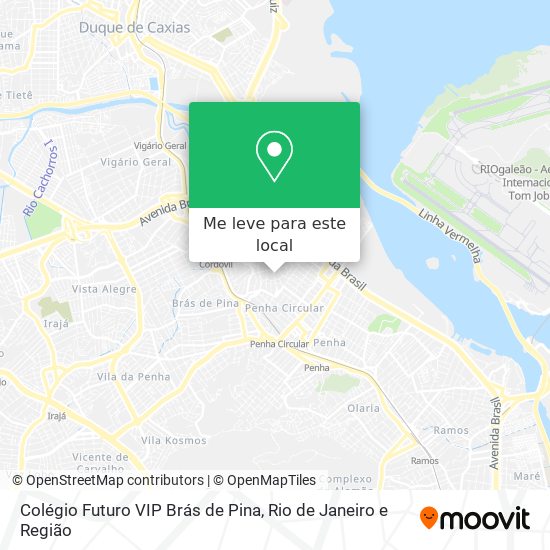 Colégio Futuro VIP Brás de Pina mapa