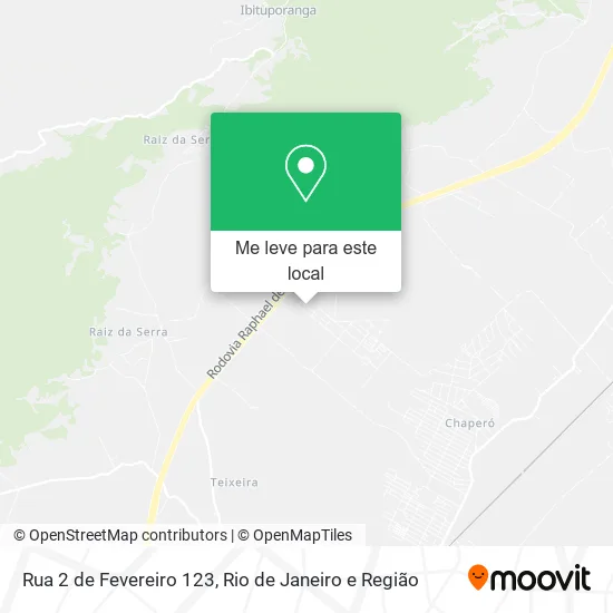 Rua 2 de Fevereiro 123 mapa