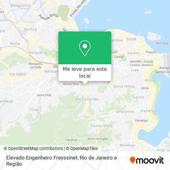 Elevado Engenheiro Freyssinet mapa