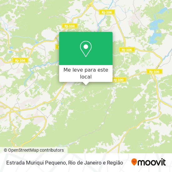 Estrada Muriqui Pequeno mapa