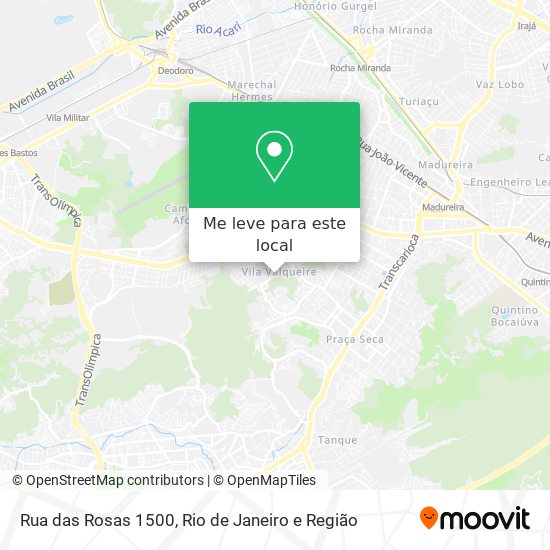 Rua das Rosas 1500 mapa