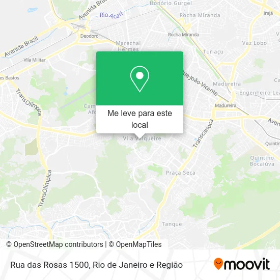 Rua das Rosas 1500 mapa