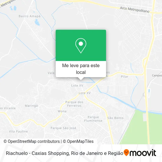 Riachuelo - Caxias Shopping mapa