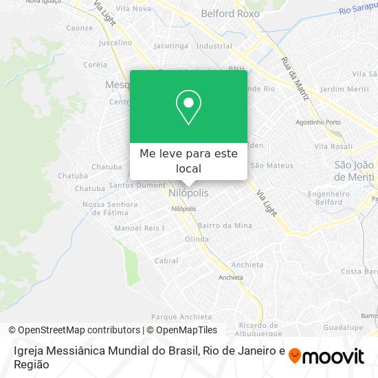 Igreja Messiânica Mundial do Brasil mapa