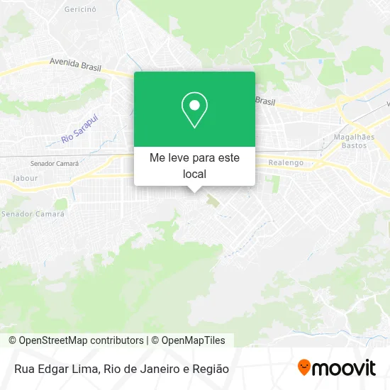 Rua Edgar Lima mapa