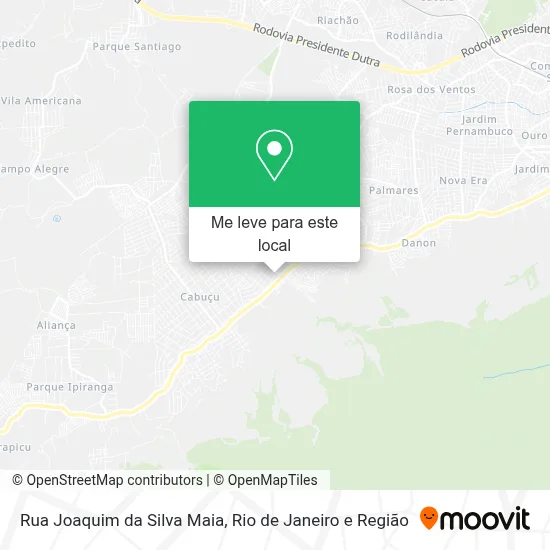 Rua Joaquim da Silva Maia mapa