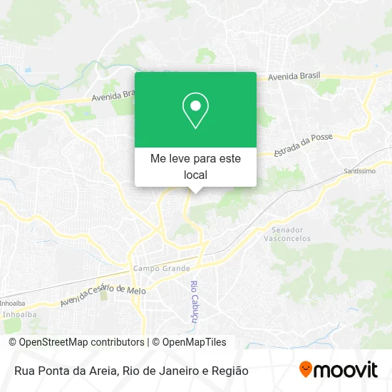 Rua Ponta da Areia mapa