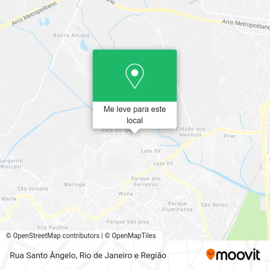 Rua Santo Ângelo mapa