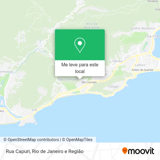 Rua Capuri mapa