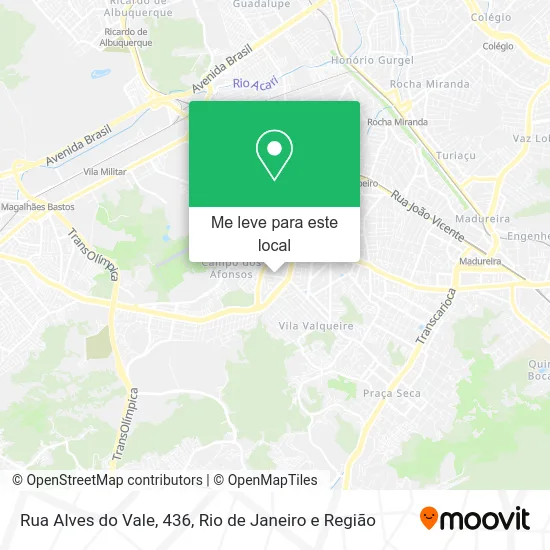 Rua Alves do Vale, 436 mapa