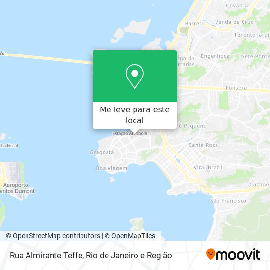 Rua Almirante Teffe mapa