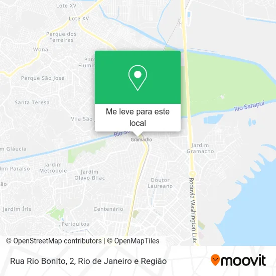 Rua Rio Bonito, 2 mapa