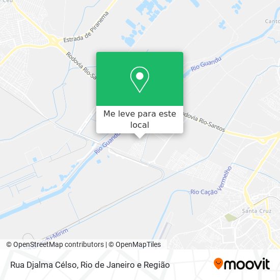 Rua Djalma Célso mapa