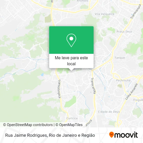 Rua Jaime Rodrigues mapa