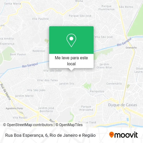 Rua Boa Esperança, 6 mapa