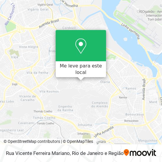 Rua Vicente Ferreira Mariano mapa